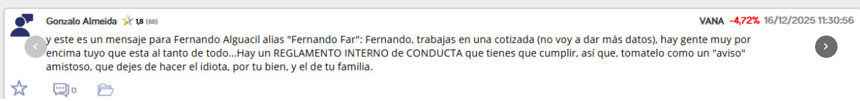 grafico de la accion Vanadi Coffee