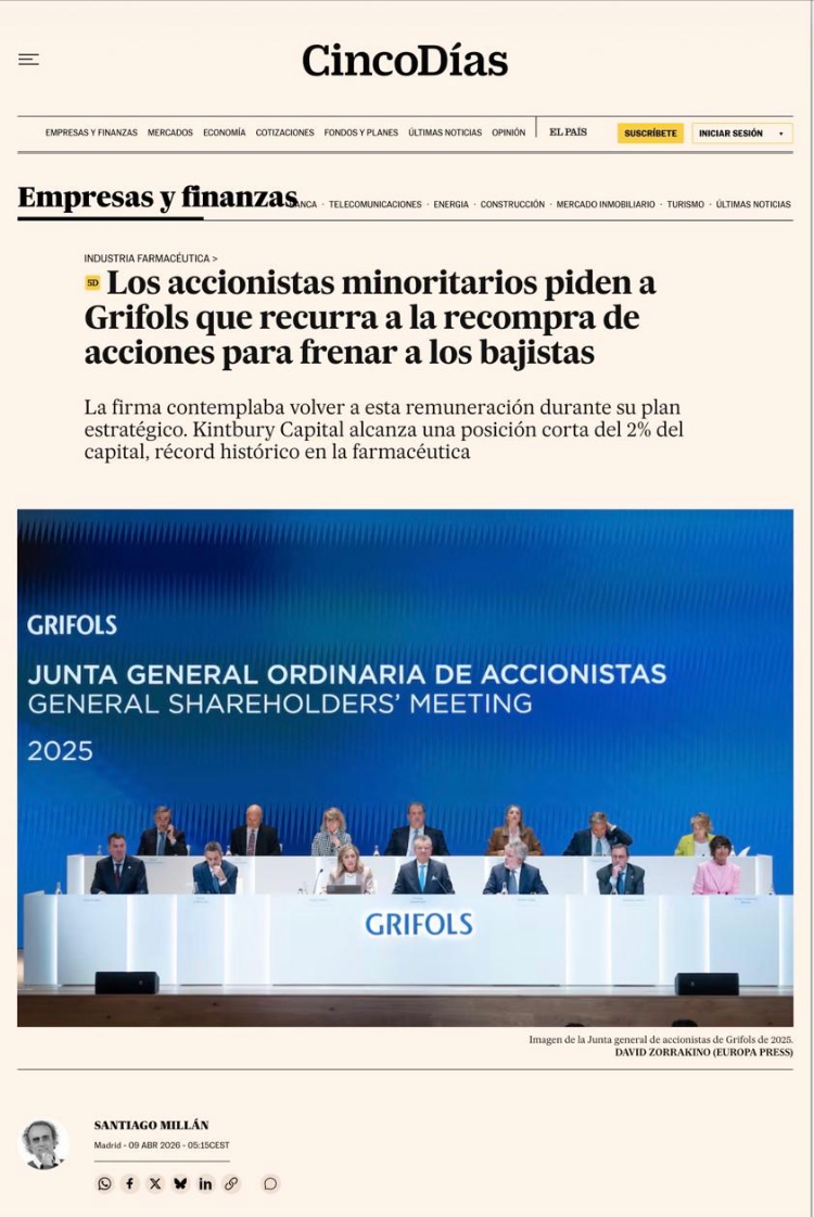 Prueba irrefutable de independencia de criterio de AMG.