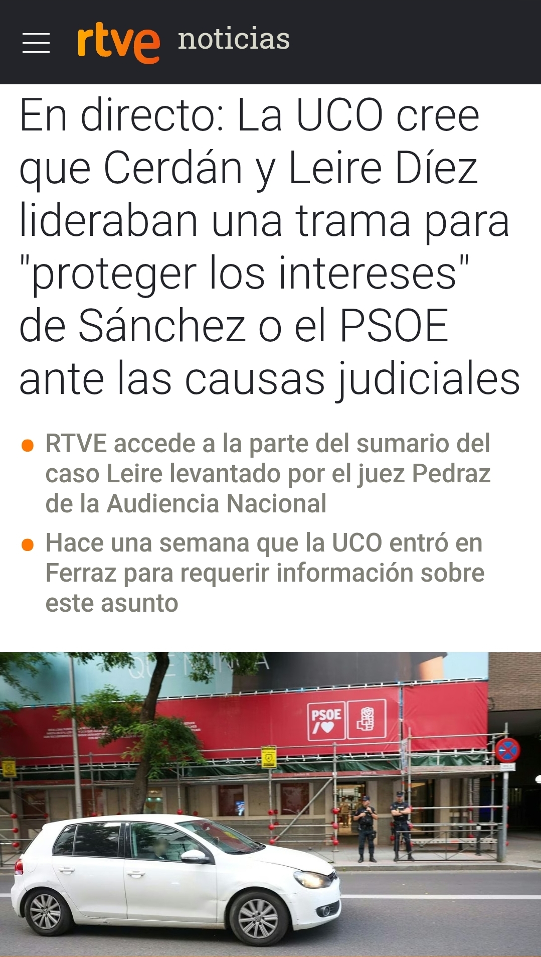 Ya hay bastante adelantado, aunque todavía continúan con la noticia en elaboración...