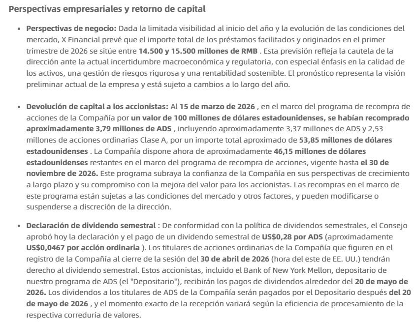 Resultados de XYF en 2025 parte 2ª......