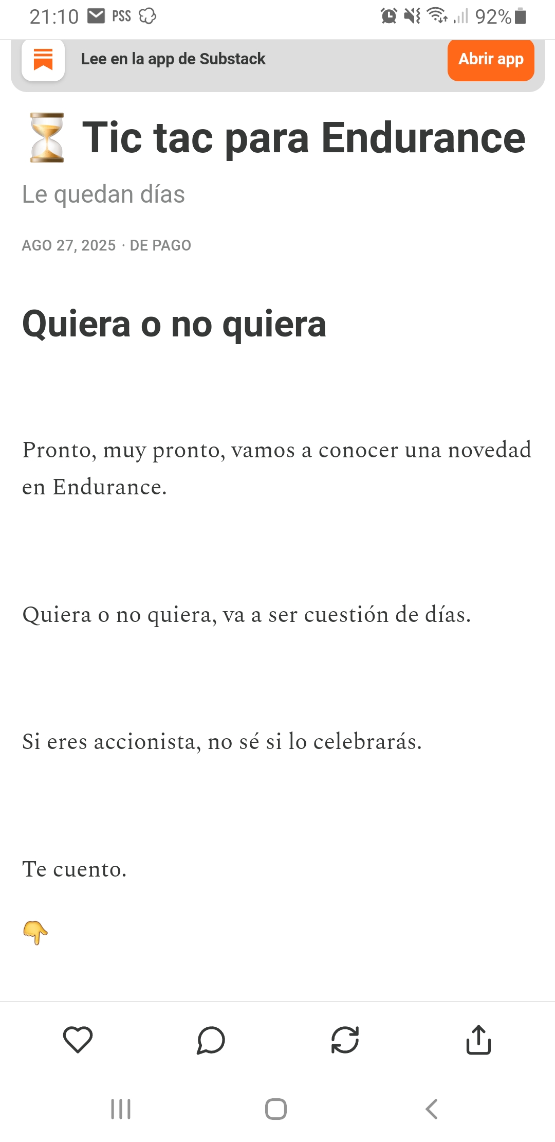 Se vé que este también quiere comprar más barato... anda que...