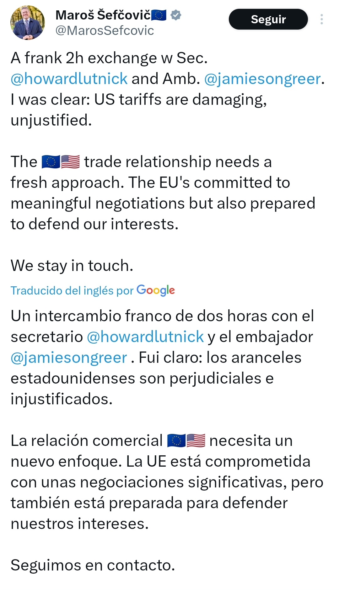 Trump consiguiendo su objetivo