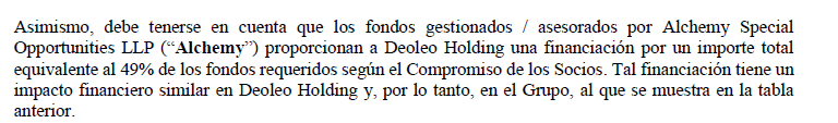 Aparte la parte de cvcchemy tambien reduce de equity