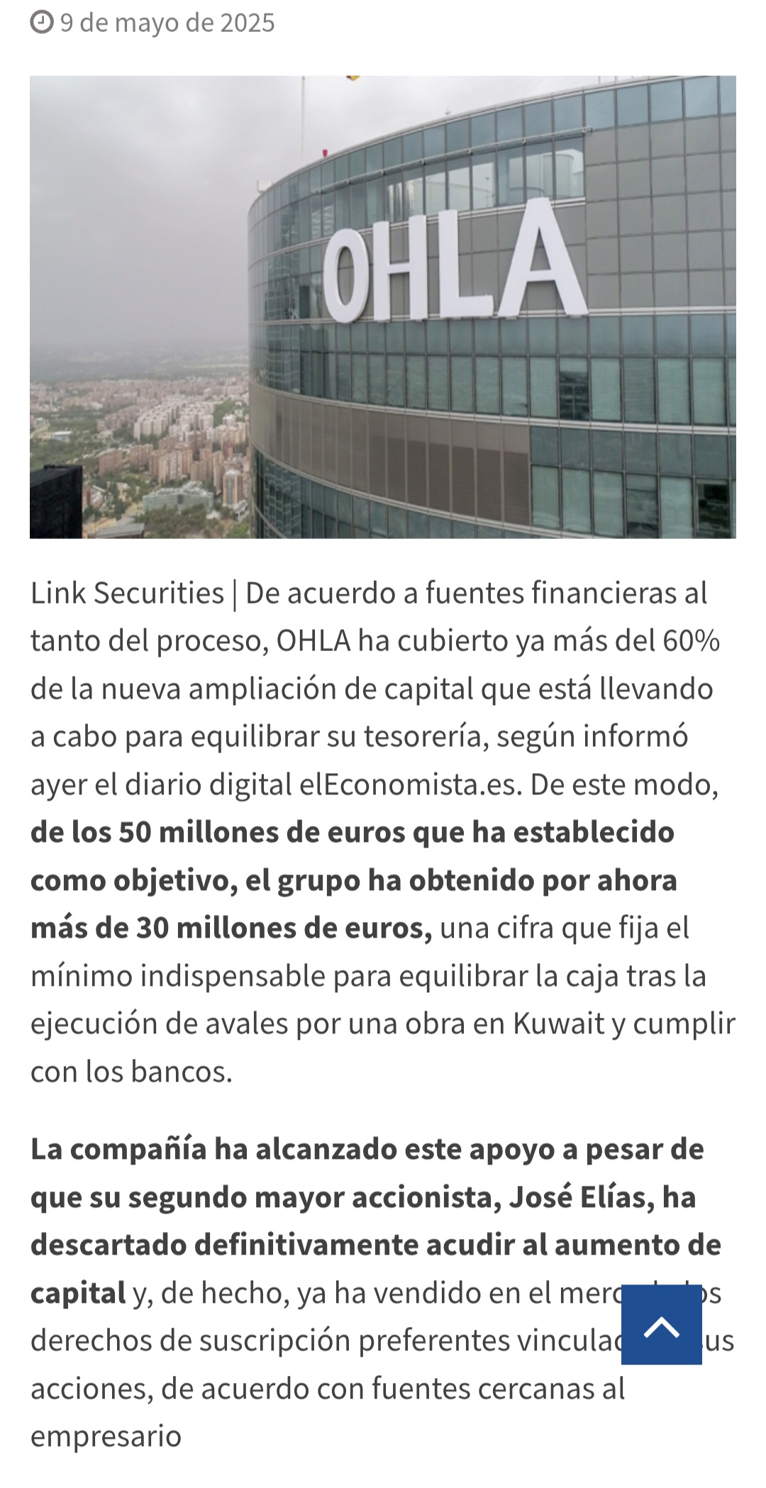 Como estará Elías viendo que los mexicanos van ha sacar la ampliación sin él,
