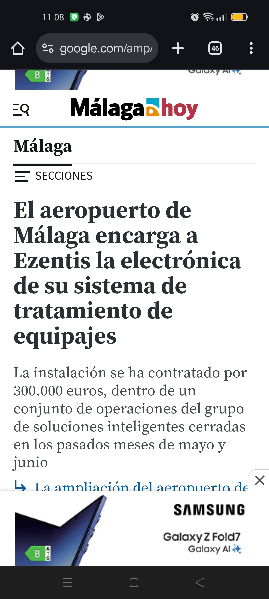 Buenas noticias.
Os pongo otro contrato nuevo.
Aeropuerto de Málaga.
