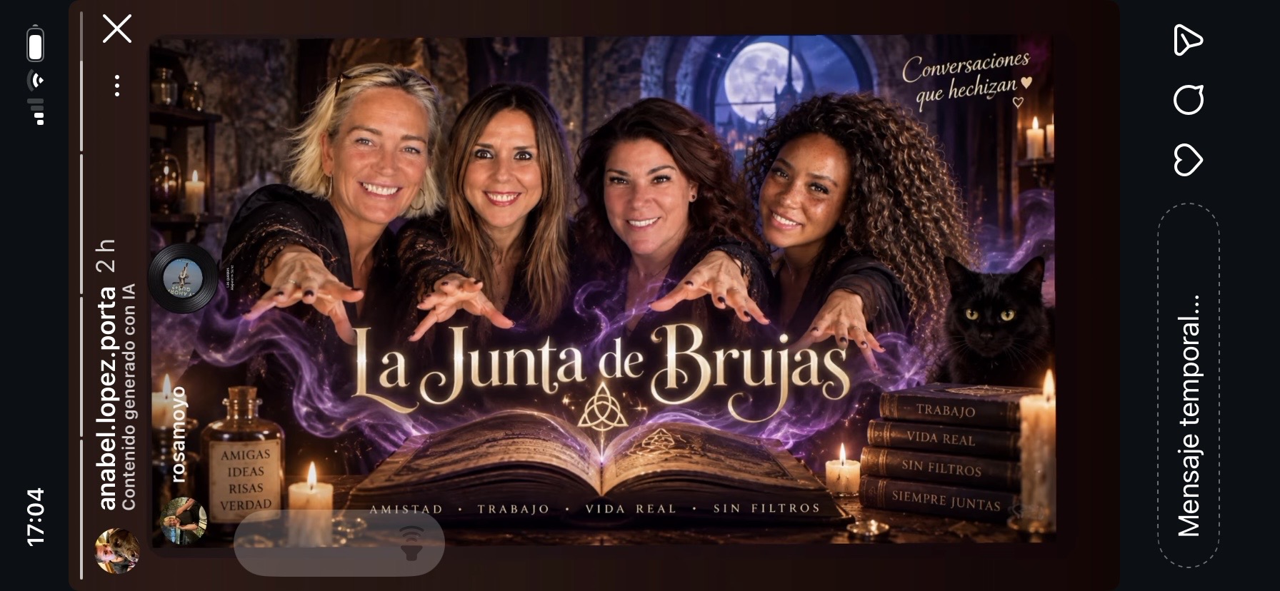 Qué estarán planeando estas 4!!! Y con Elias detrás…