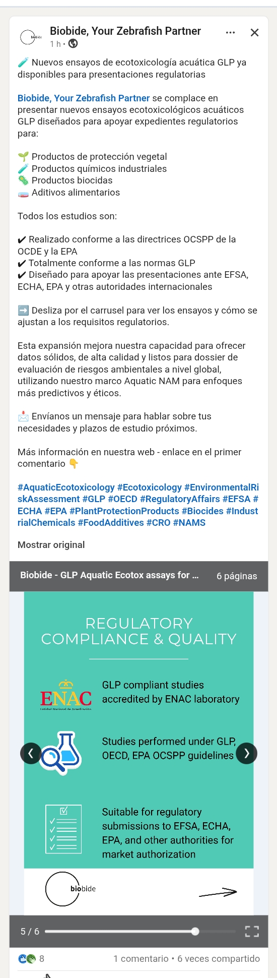 https://biobide.com/glp-aquatic-ecotoxicology-studies-regulatory-compliance