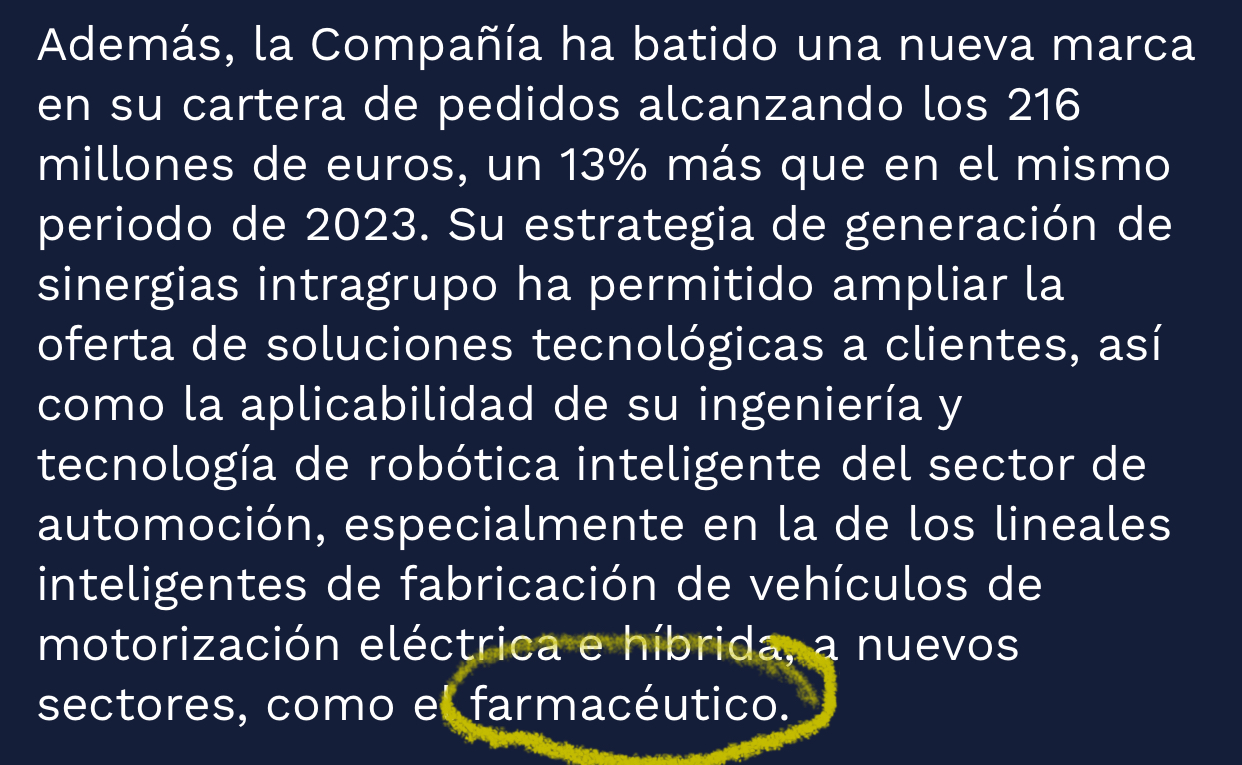 Hablando antes de Faes….
Qué pasó con eso de las farmacéuticas que Airtificial anunció tantas veces e incluso la AK la justificó también porque iba a entrar en ese sector ? <span class="Emo3"> </span> ….