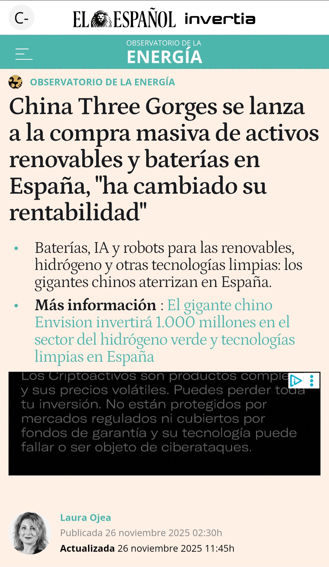 grafico de la accion Endurance Motive