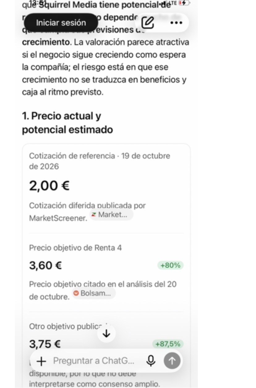 Qué dice hoy de Squirrel ChatGPT ?