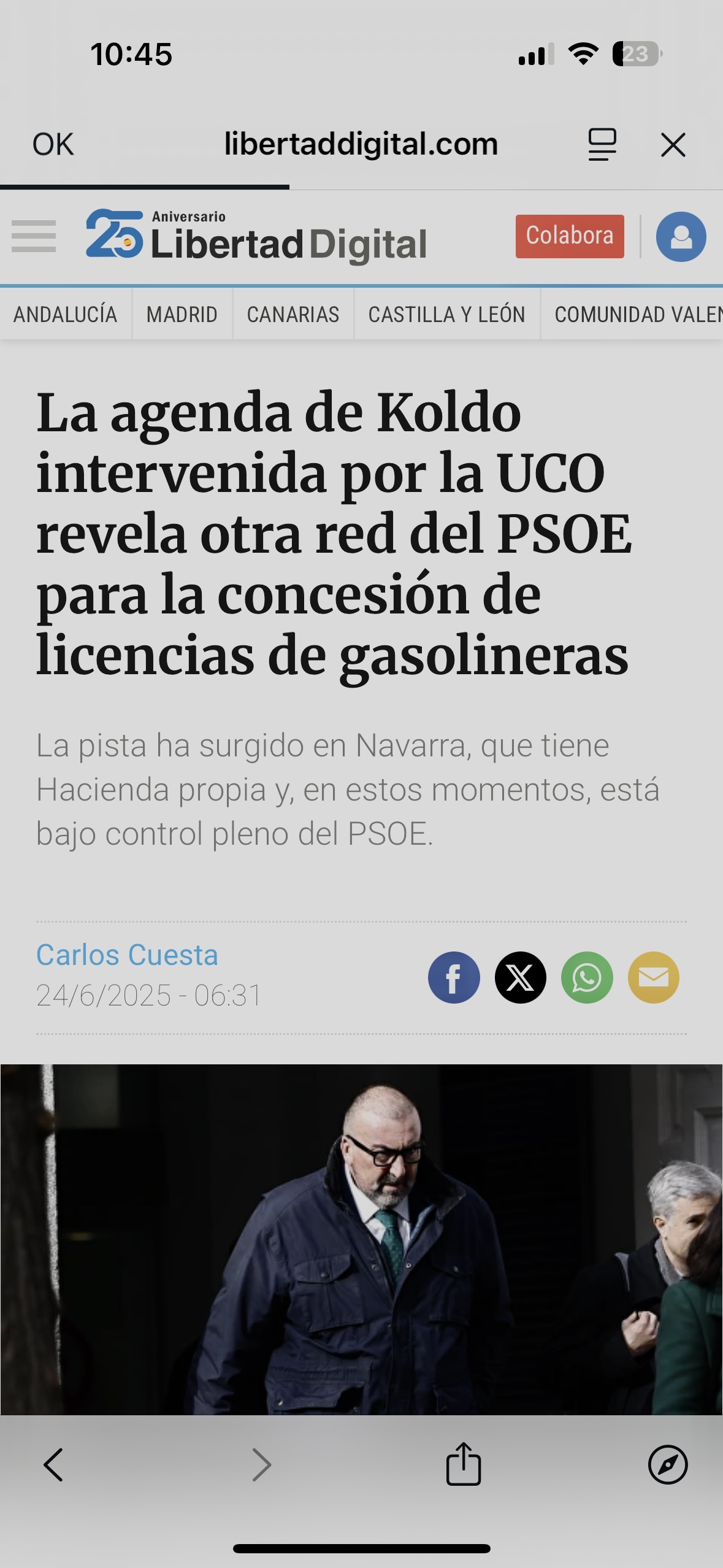 Nuevo caso . Licencias a gasolineras en Navarra