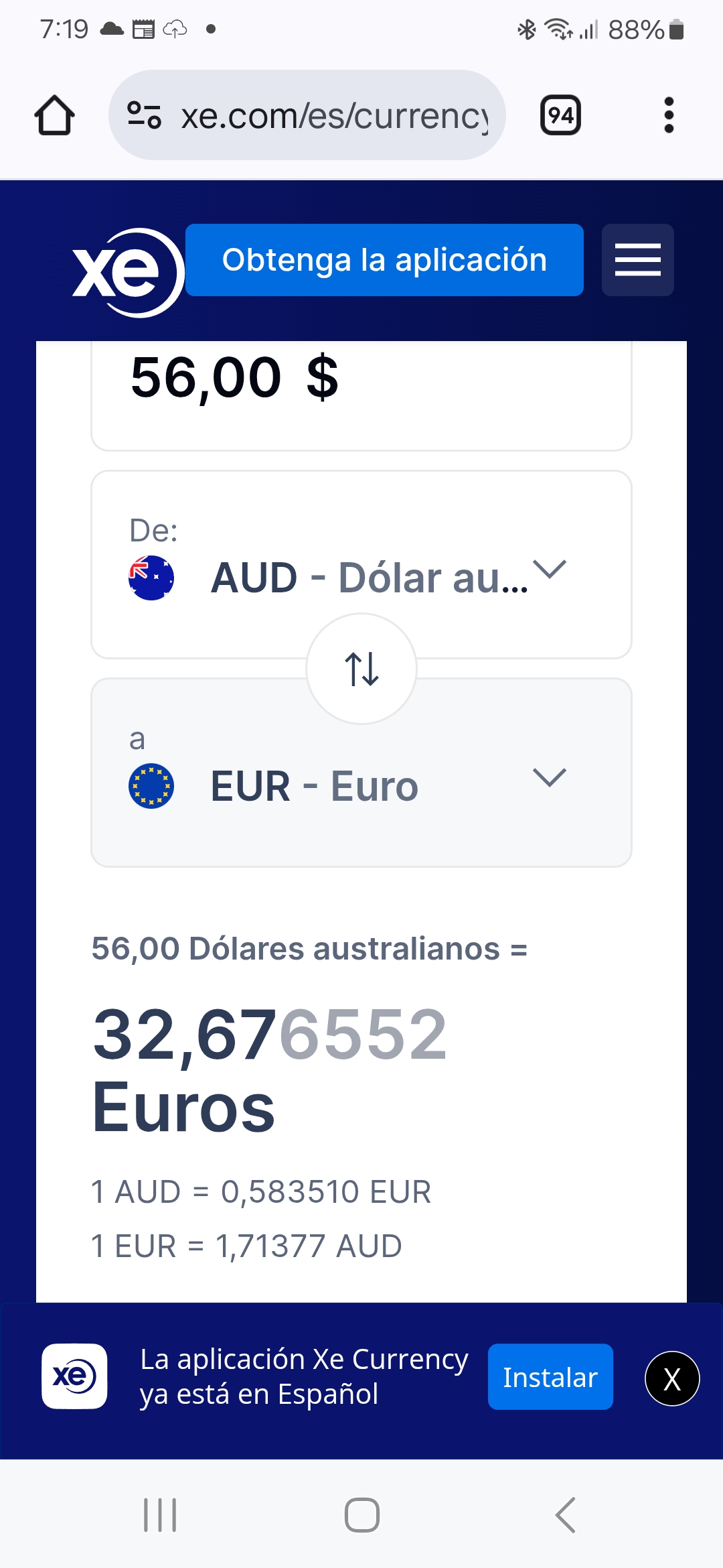 0,3267 al cambio en Sydney...Ayer se dijo en el foro que Sydney sigue nuestra cotización, no? Su volumen no es representativo tampoco...
