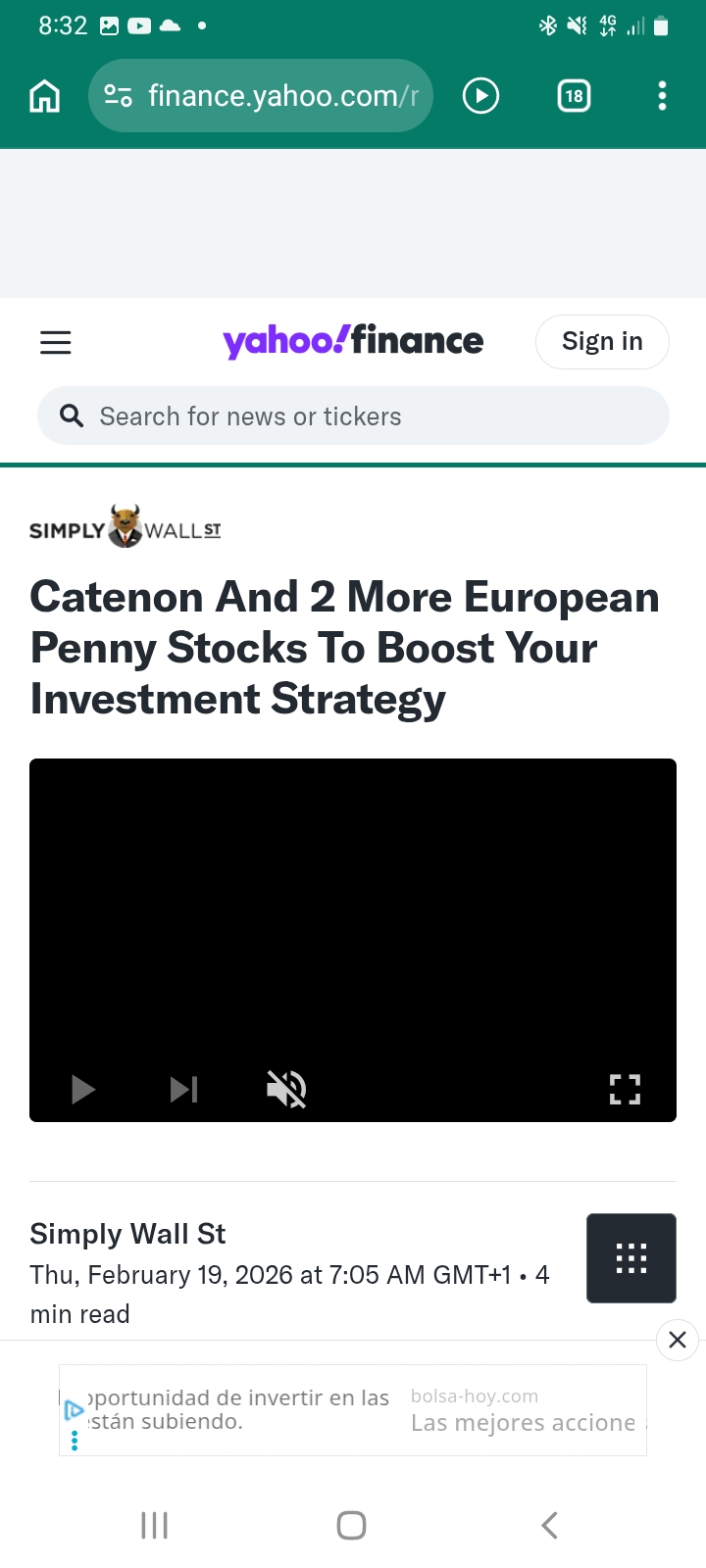 grafico de la accion CATENON