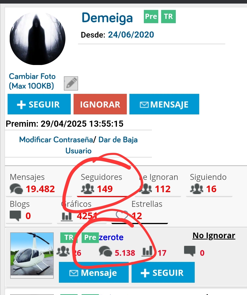 En serio???? La que me liaisteis y ahora me sigues ??
Jojojoio
Por favor .....