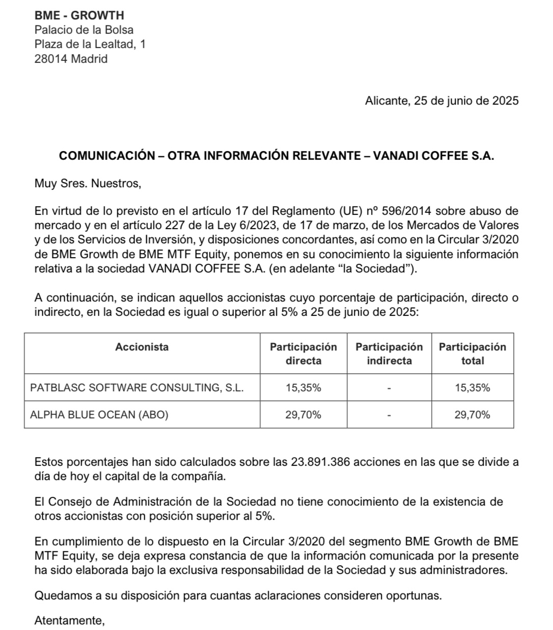 25 de junio