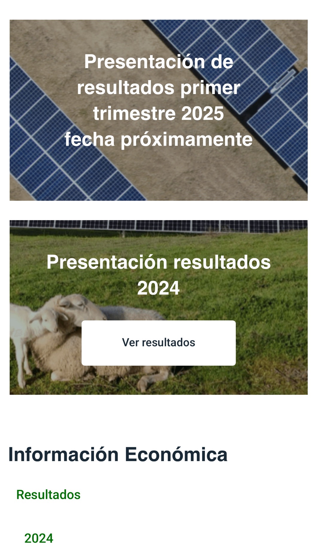 De momento tienen en la web el anuncio pero aún no está la fecha de resultados del 1t2025
A ver si la van dando de una vez