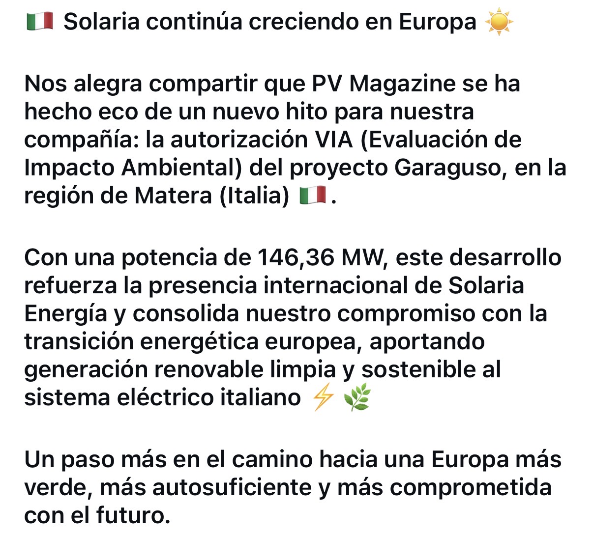 grafico de la accion Solaria Energia