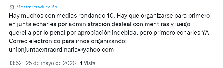 acabo de ver esto en X- se empiezan a mover...