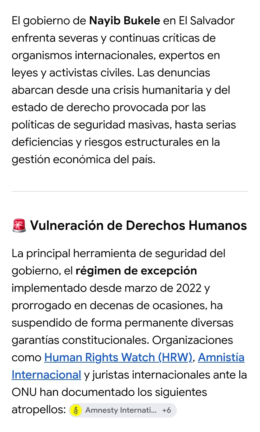No estaría de más informarse un poco sobre el gobierno criminal de Bukele en su país El Salvador...