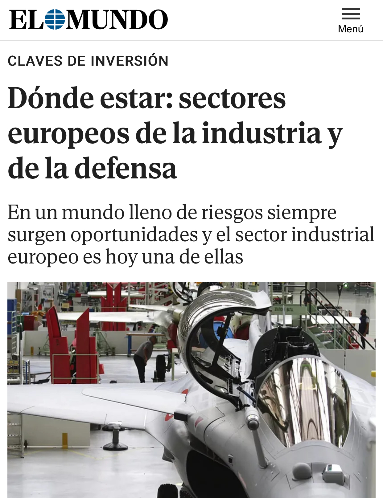 Sólo quiero que veáis que era verdad que estaban en la retaguardia esperando el momento adecuado y boom ! compraza <span class="Emo4"> </span>
Han dado beneficios no lo olvidemos y viene mucho dinero para defensa y el sector aeroespacial
Y en robótica industrial pueden salir contratos diferentes …
Se pueden adaptar a defensa también
El stick de control de vuelo es un éxito y eso le abrirá puertas …