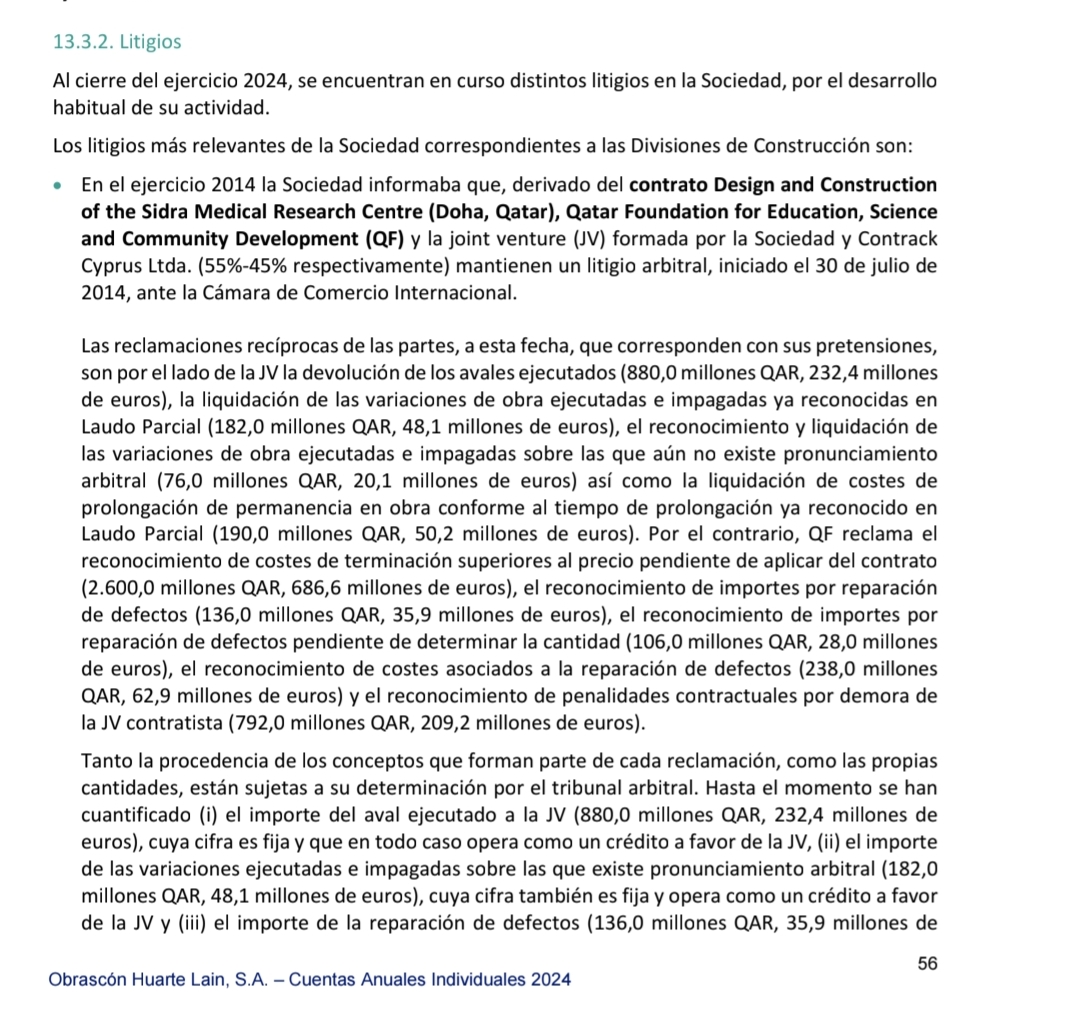 Pvi. Extracto de la auditoría de cuentas