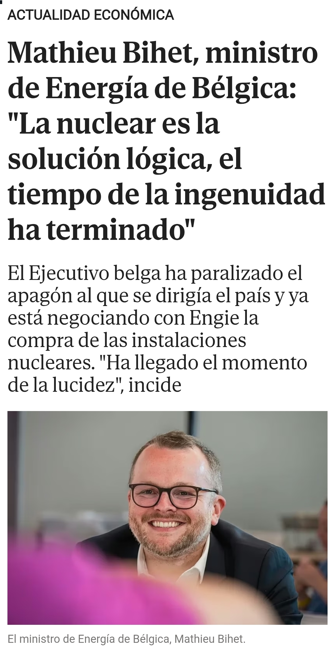 En la buena dirección...