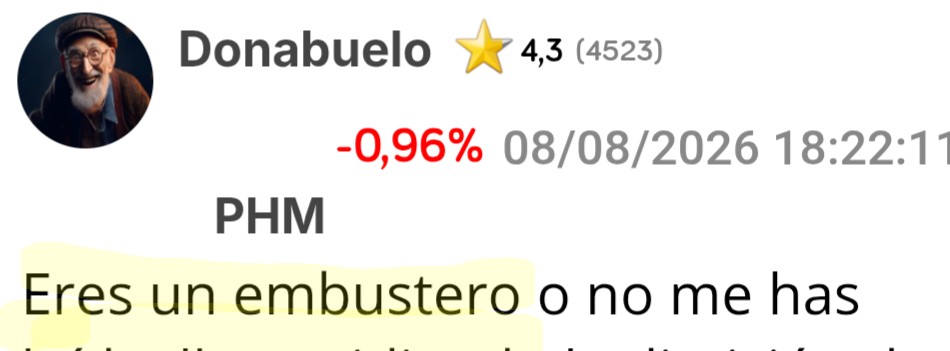 Hala Donabuelo, y no te enfades, que lo de "Eres un mentiroso" era para hacerte refunfuñar por esta frase que dijiste. Jajaja