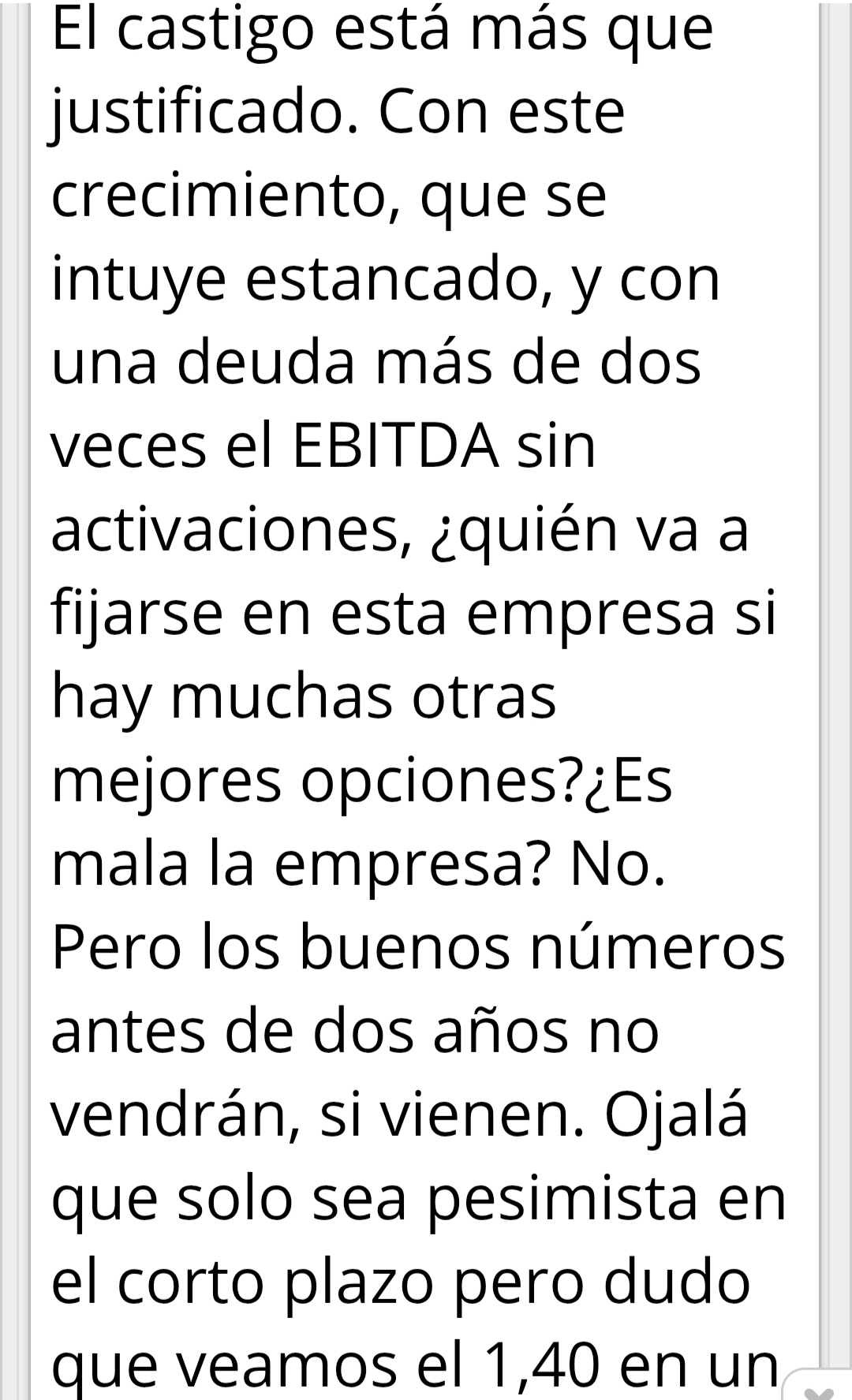 Entiendo que en el pasado te llevaras una buena cornada, eso lo tenemos claro todos. Pero cuando acusas que si grupo de watsap, que si Inverseitor, que si Sisco...