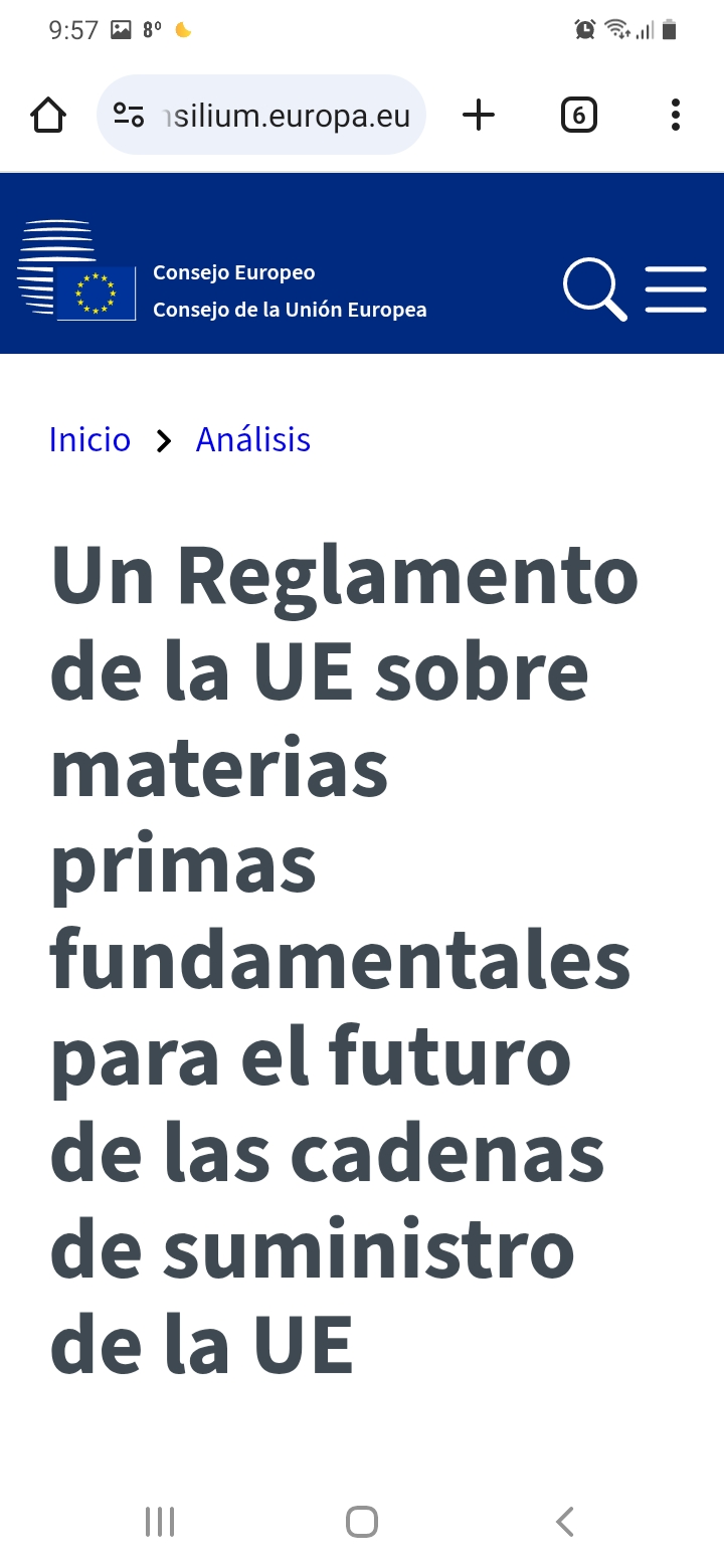 Europa ya tenía reglamento...