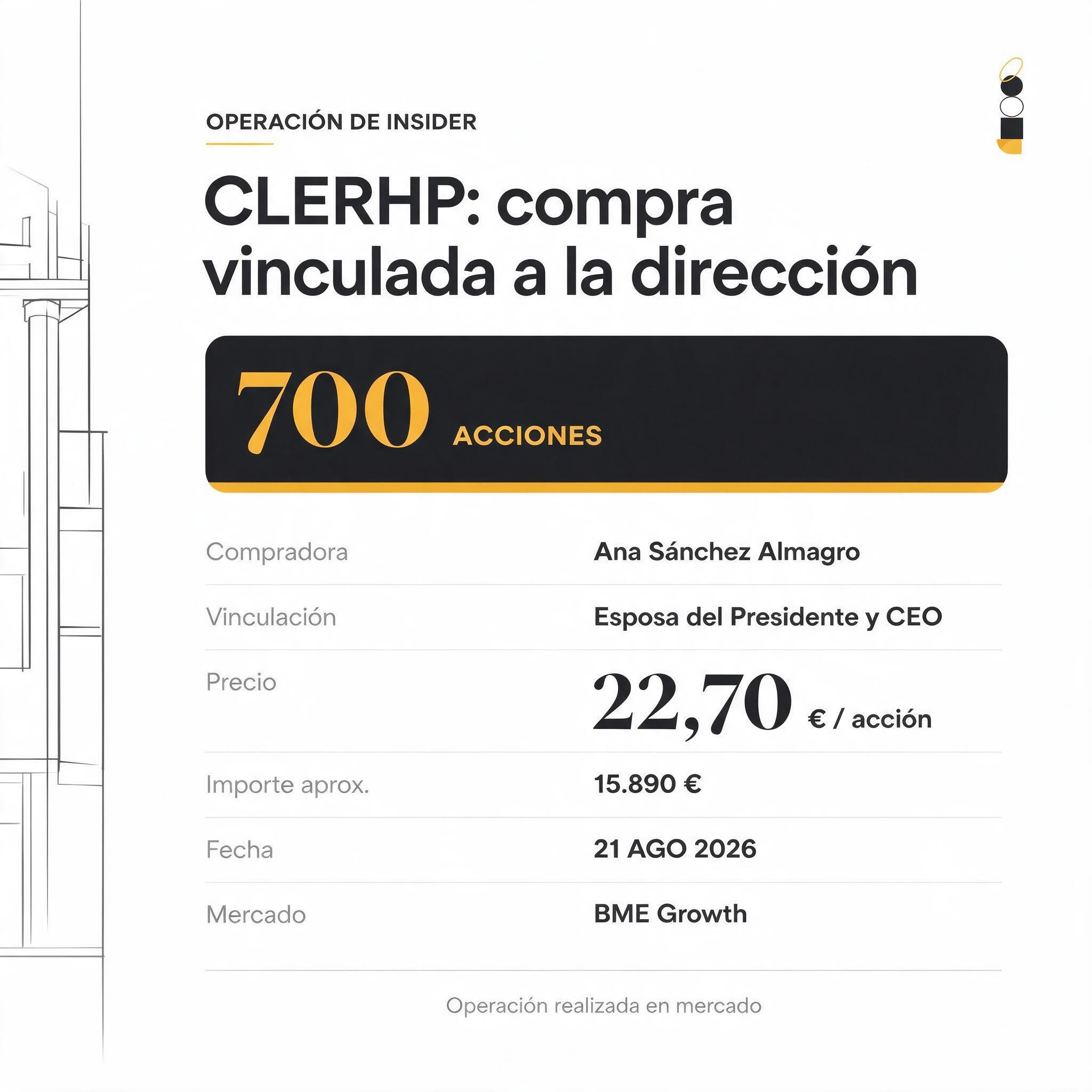 Compra de la mujer del CEO