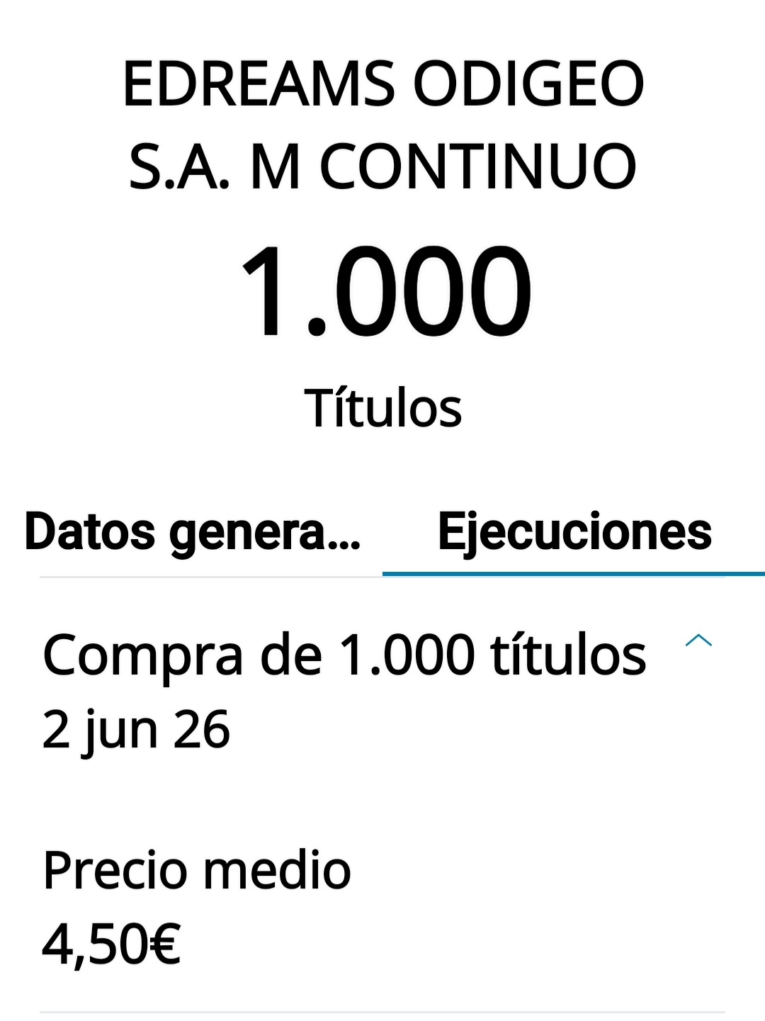 Ala otra orden a mercado para presionar en lo que he puesto la orden de una a otra 5 céntimos de diferencia