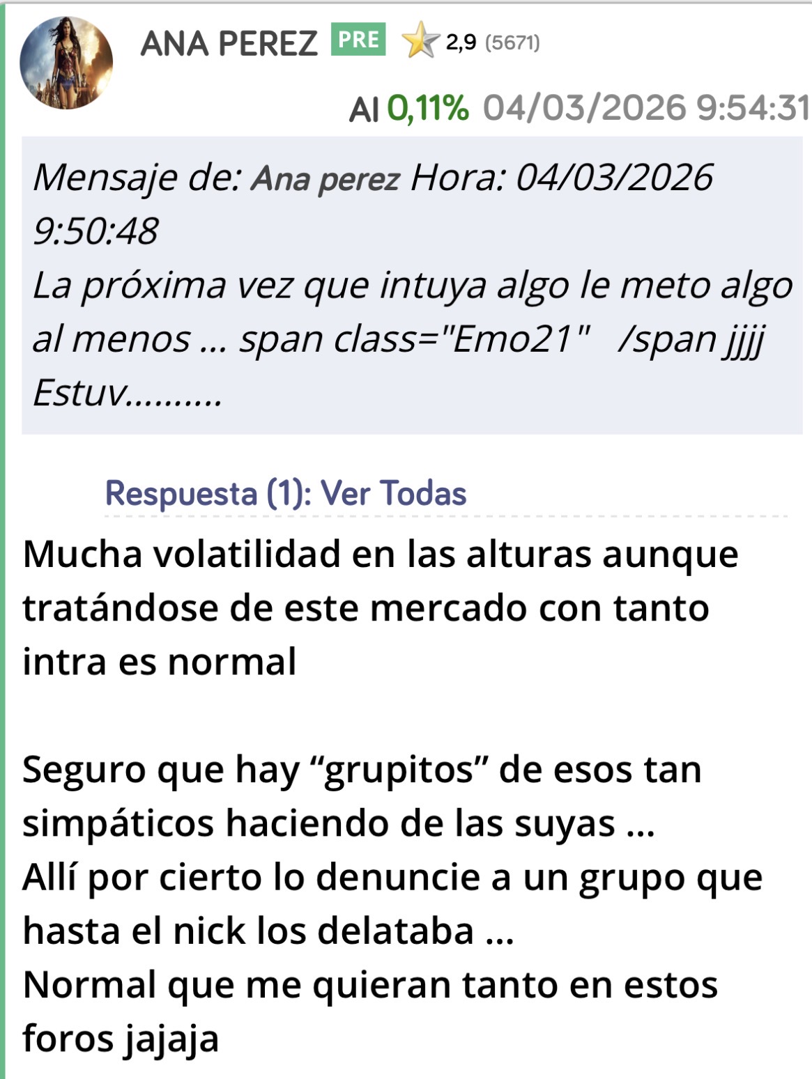 Claro no me van a atacar … <span class="Emo26"> </span>
Que sinvergüenzas <span class="Emo14"> </span>