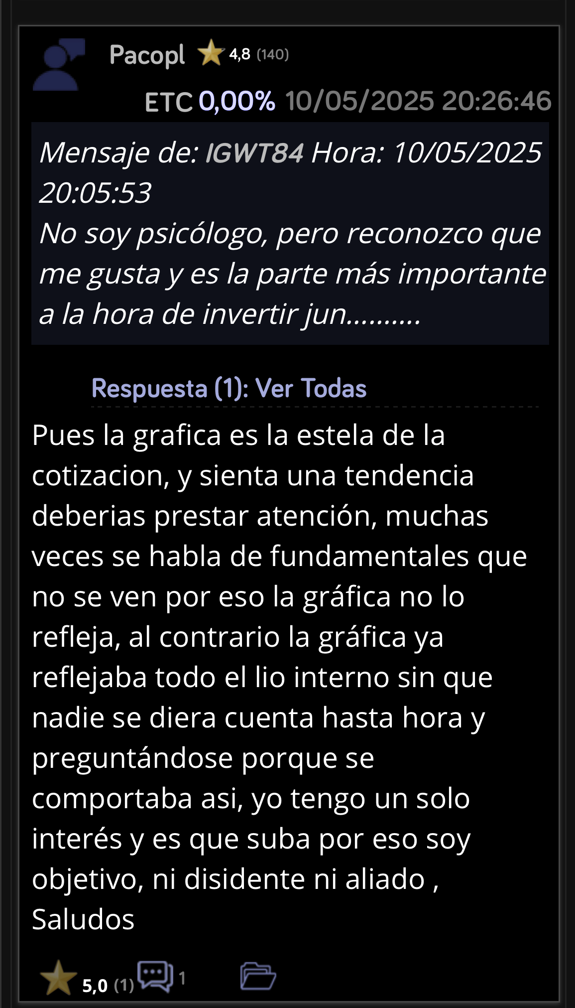 “… ni disidente ni aliado”