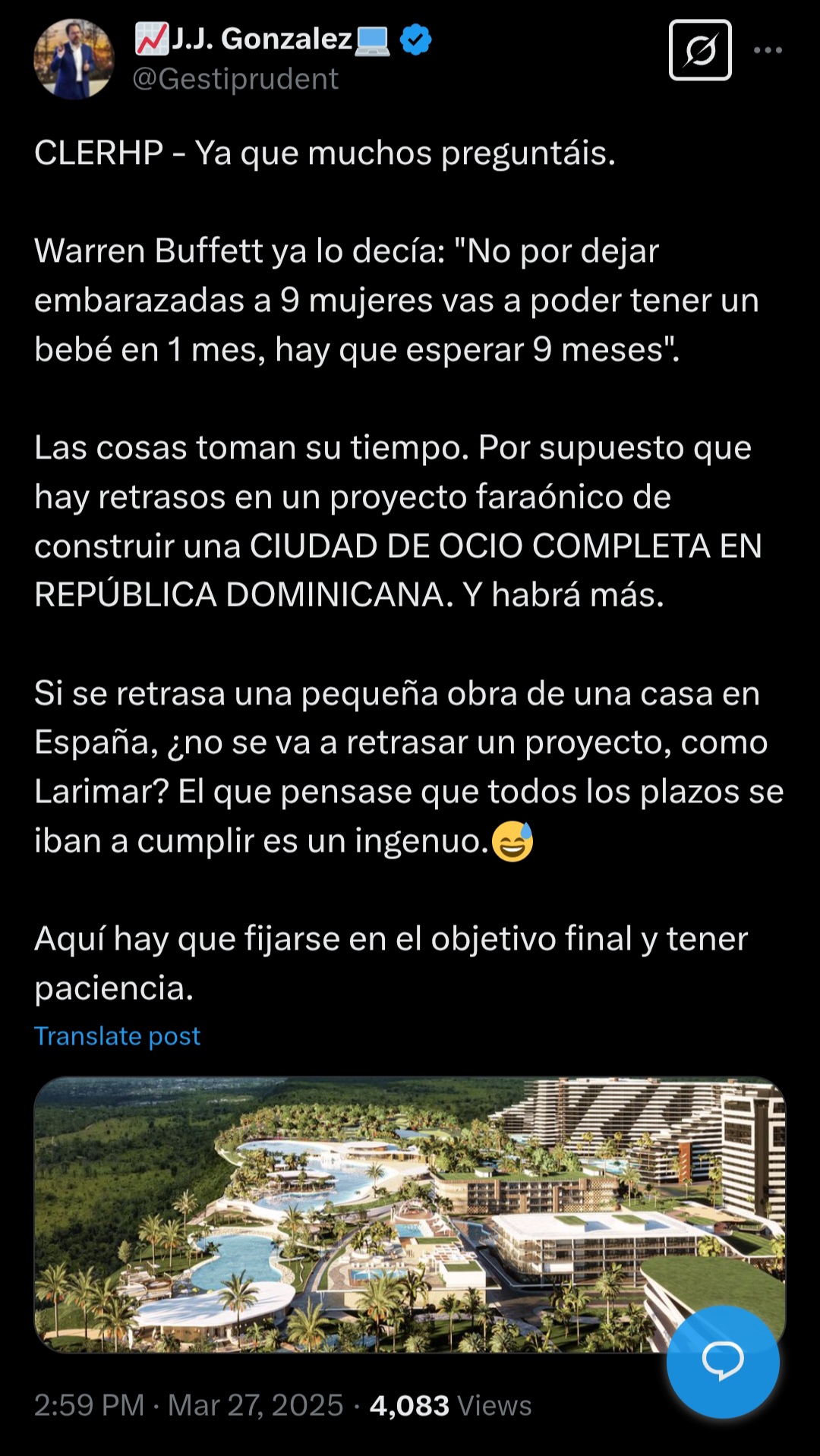 Una voz autorizada en esto, en mi opinion, de los mejores gestores de fondos que tenemos en España.