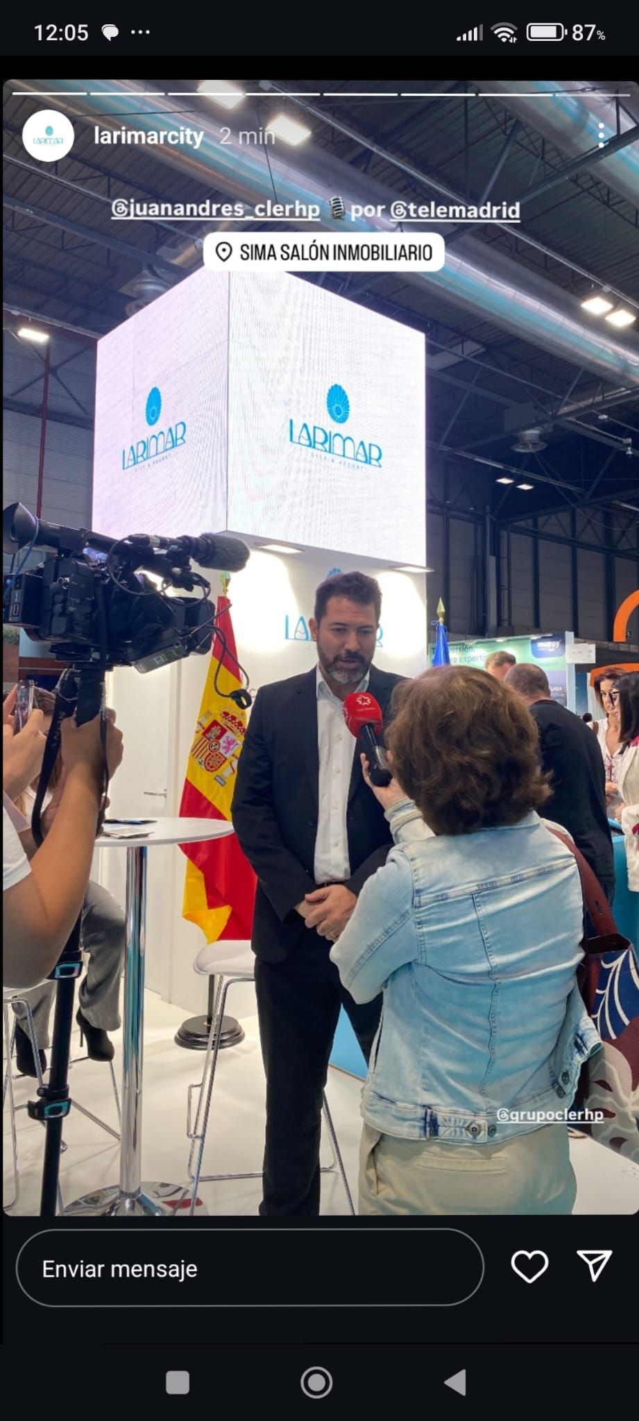 Entrevista en Telemadrid.