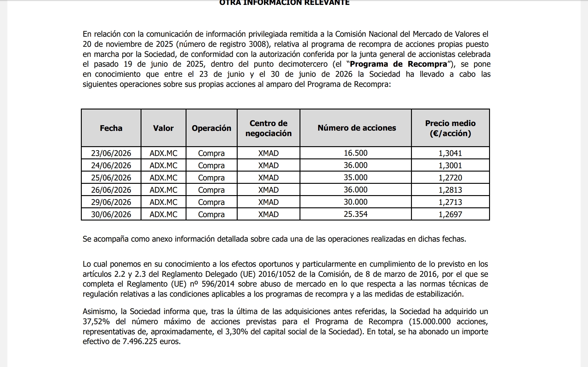 Recompra