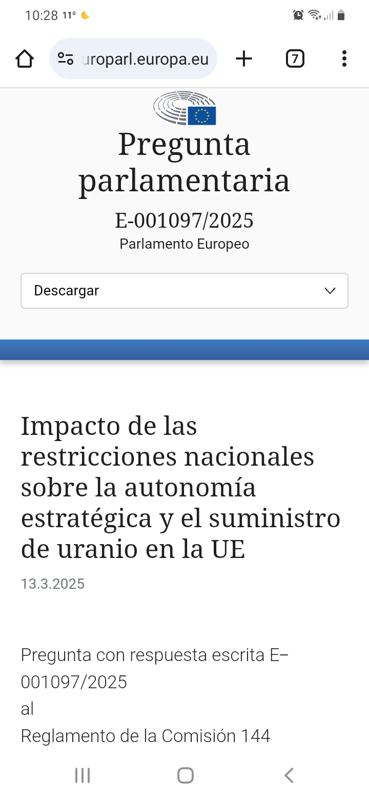 Por otra parte la Comisión tiene pendiente responder a una pregunta que le ha propuesto al Partido Popular Europeo...