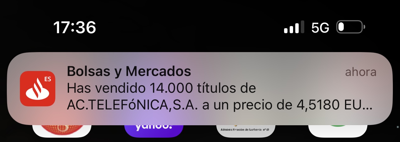 Vendido en máximos del año.
Seguimos .-