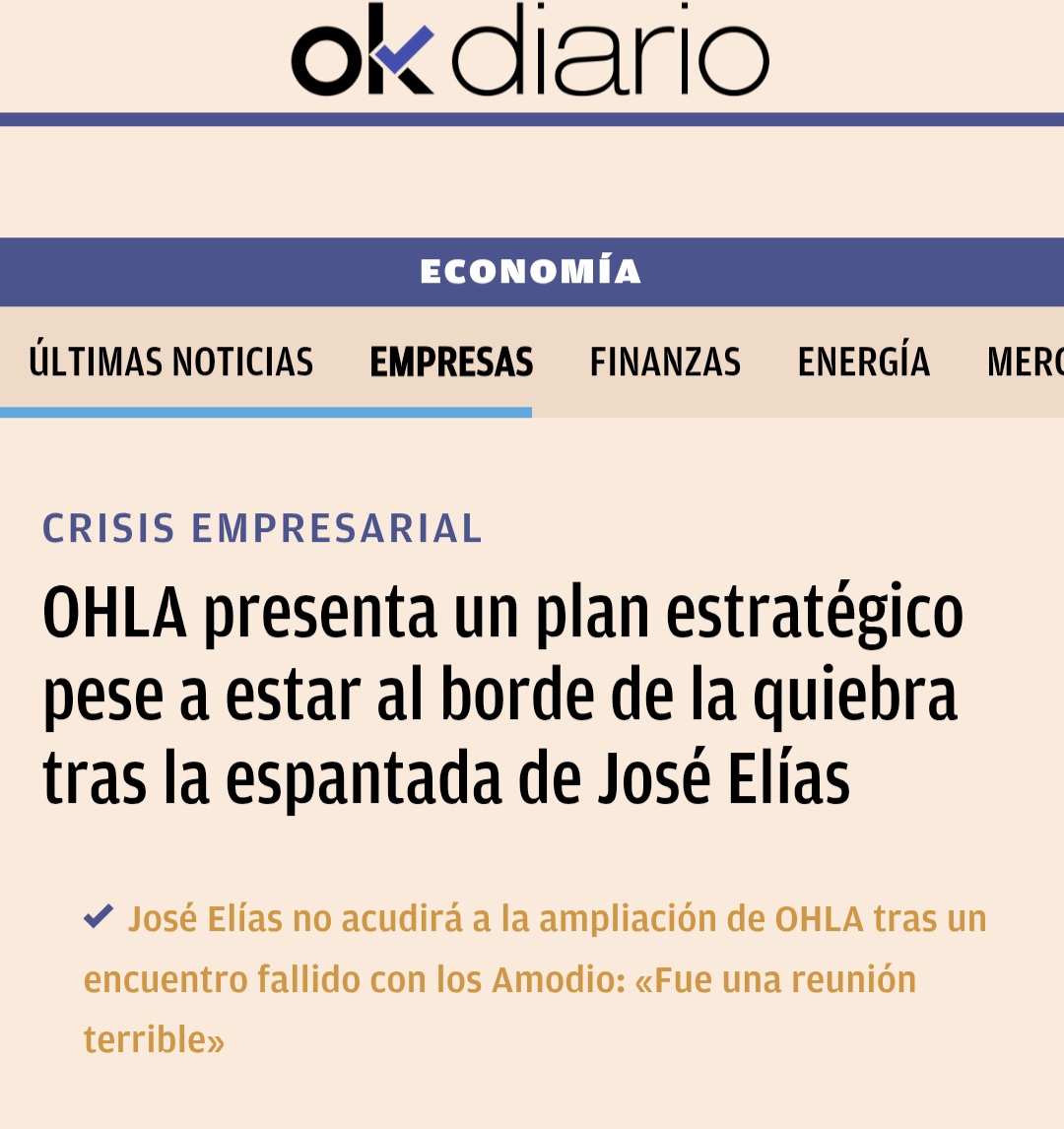 Os acordáis de este titular hace unos días, a ver si dicen algo positivo ahora después de la ampliación.