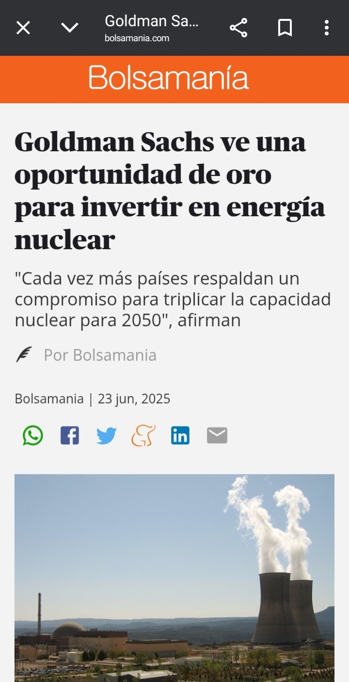 Igual que todo el sector nuclear...