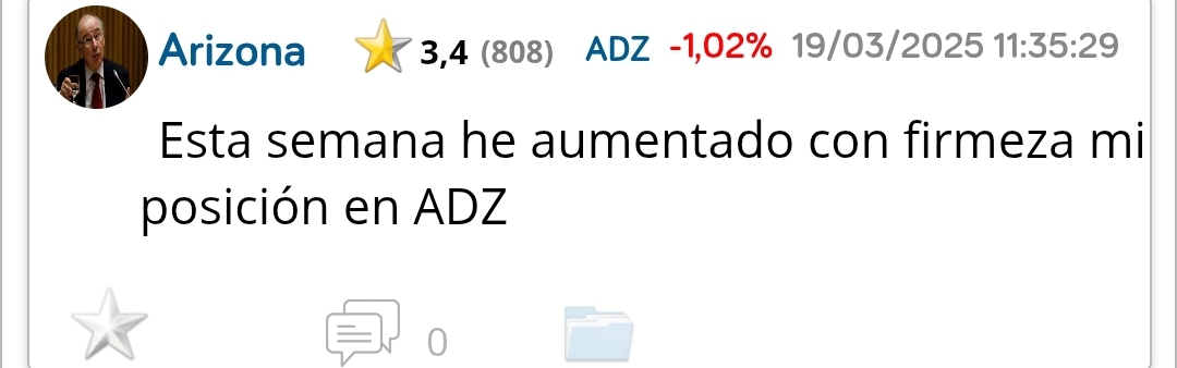 No puede con la bajista de largo plazo, gap en 4€ ...
Que gran inversor arizona