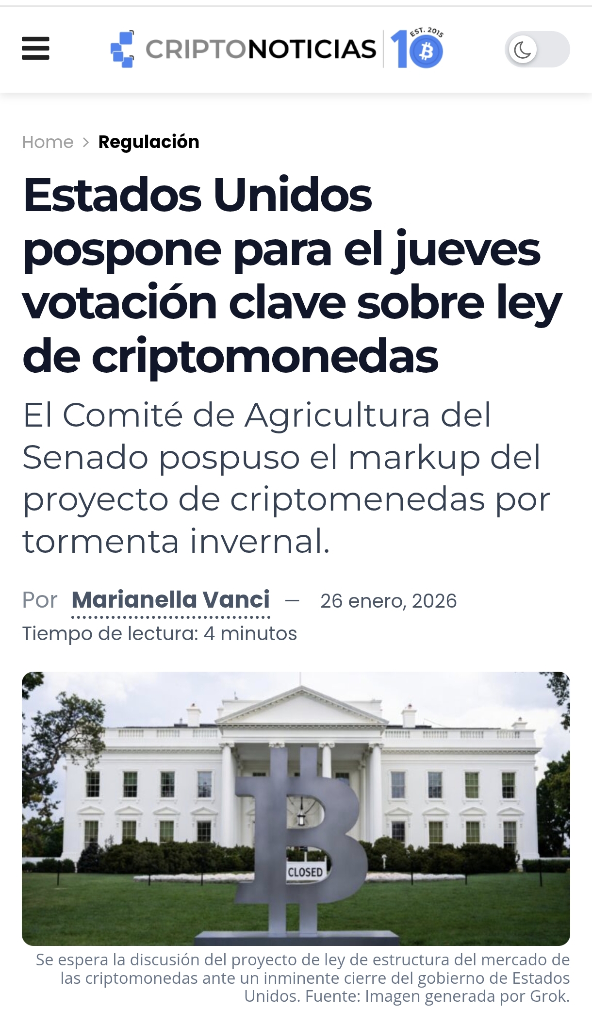 grafico de la accion Vanadi Coffee