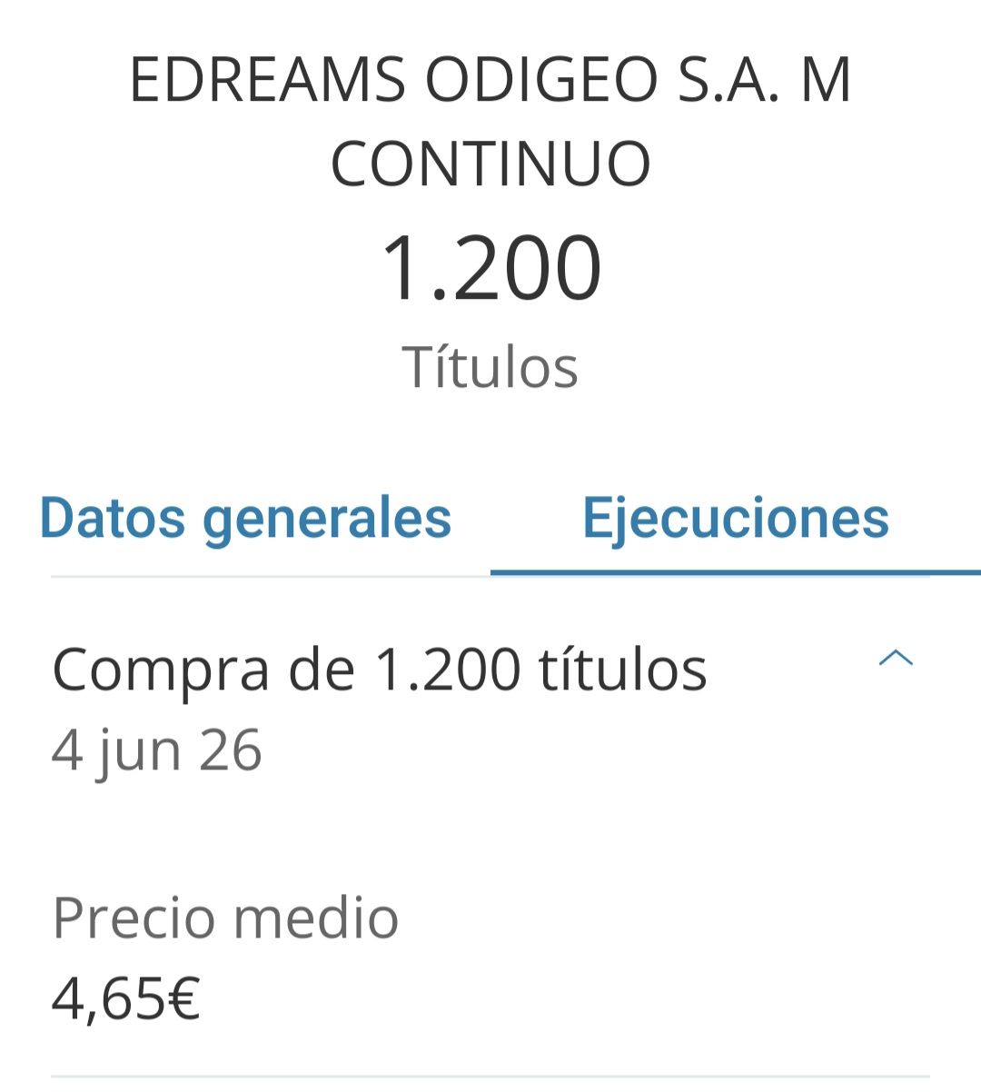 Me han dado otras pocas ahora 4.65 pero vamos que me da igual el precio de compra se que estas las venderé mínimo a 7