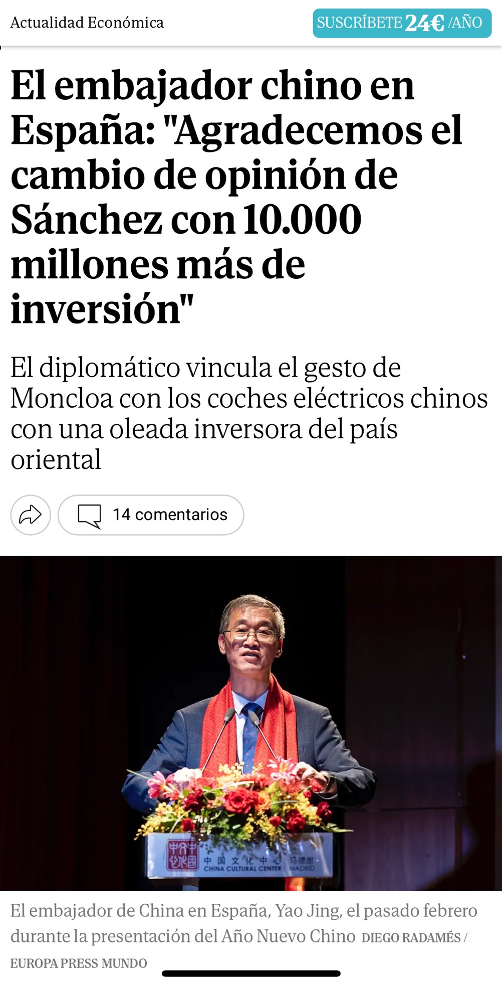 A ver si entre árabes o chinos alguno nos opa y le quita la empresa a tejeiro