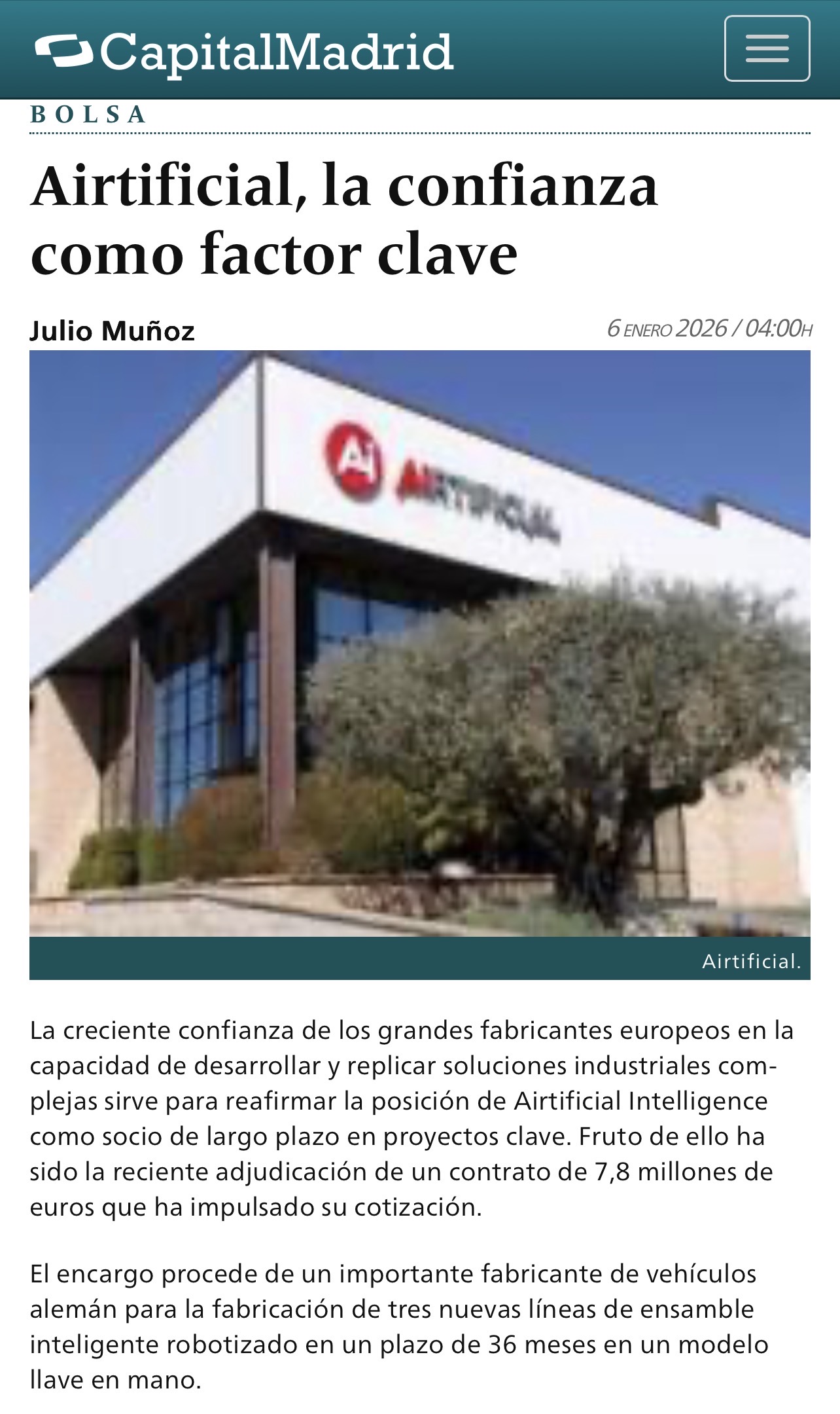 Las dos realidades paralelas de esta empresa…
Lo que opinan fuera y lo que opinan dentro o en este mercado tan majo e inteligente <span class="Emo21"> </span> jjjj
Desde luego aquí se cumple eso de que nadie es profeta en su tierra. <span class="Emo26"> </span>