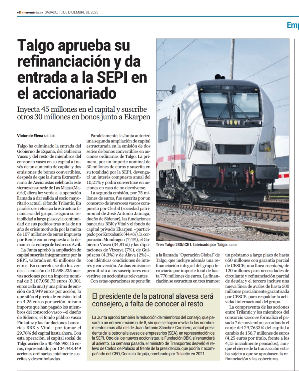 grafico de la accion Talgo
