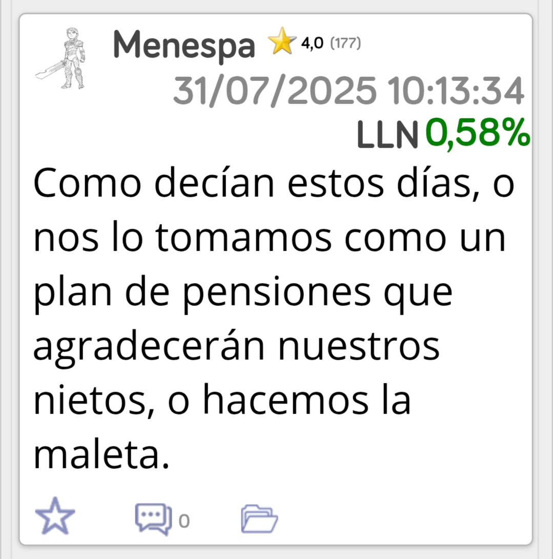 Los que te hicieran caso, si es que alguno se creyó el cuento, ahora se estarán acordando de ti