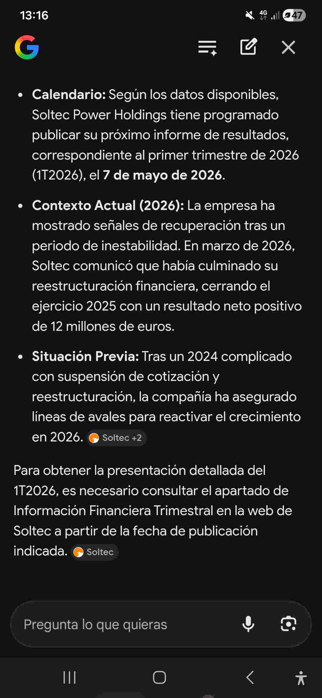 Efectivamente ahora hablan del 7 de mayo.