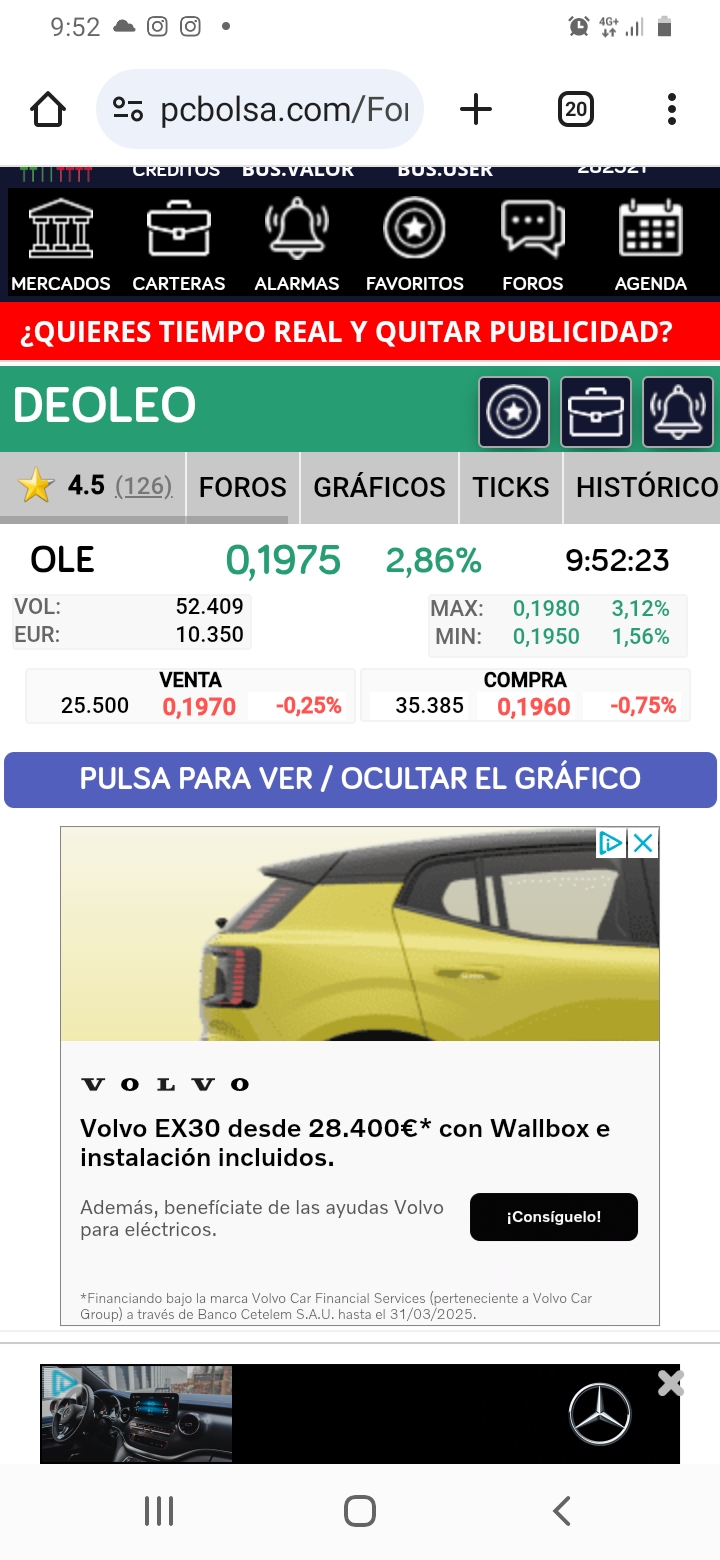 Cuando hay 0,0010 de diferencia, ya estan los profesionales con ella