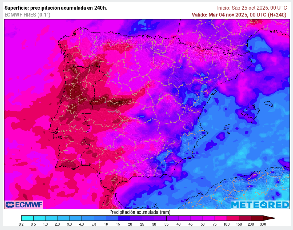Hasta el dia 4 ECMWF pone bastante agua.